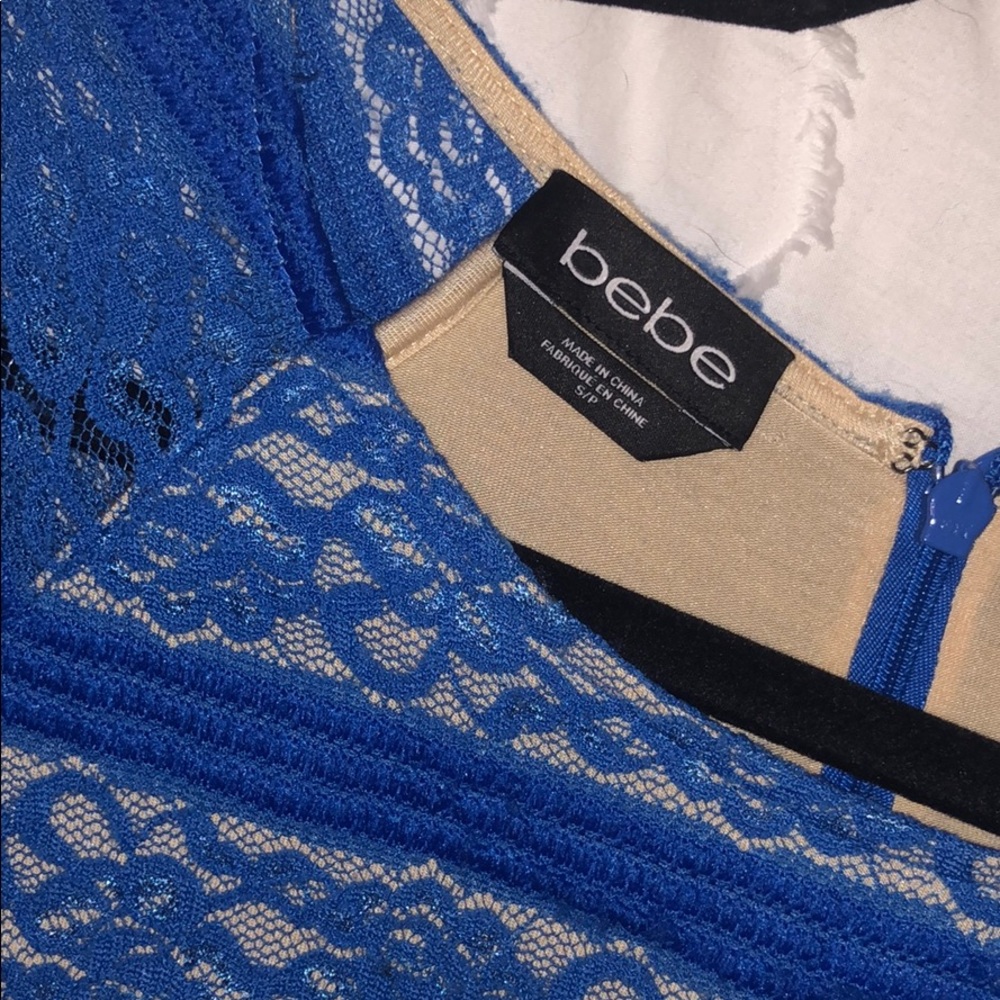 Bebe Blue Lace Dress